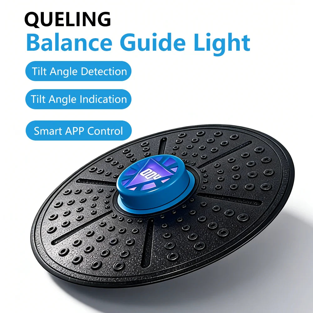 QUELING Smart Balance Board with Guidance Light - Full-Spectrum Training Equipment for Rehabilitation, Recovery, and Home Fitnes