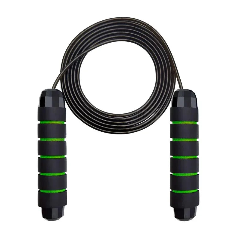 With Ball Bearings Adjustable Tangle-Free Speed Wire Jump Rope Workout with Foam Handles