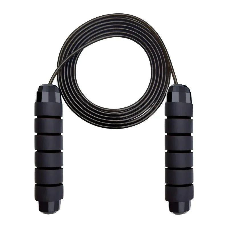 With Ball Bearings Adjustable Tangle-Free Speed Wire Jump Rope Workout with Foam Handles