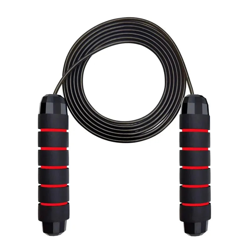 With Ball Bearings Adjustable Tangle-Free Speed Wire Jump Rope Workout with Foam Handles