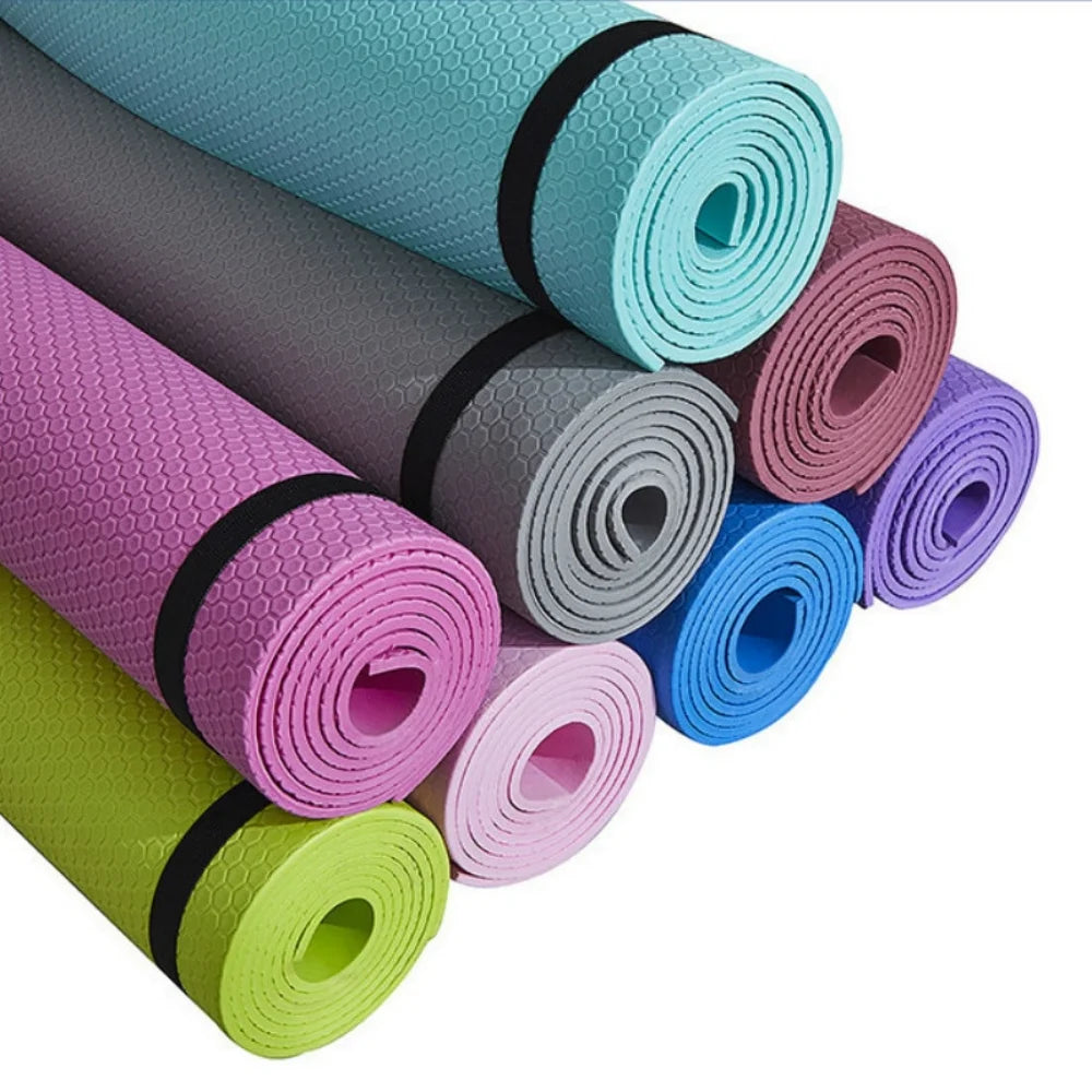 Yoga Mat Anti-skid Sports Fitness Mat 3MM-6MM Thick EVA Comfort Foam
