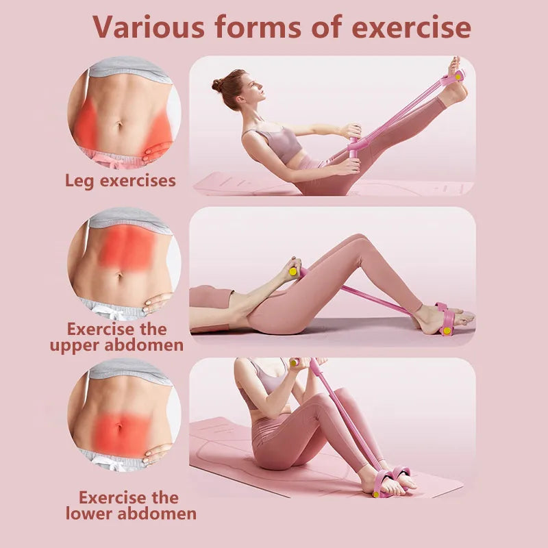 6-Tube Resistance Band Multi Function Tension Rope Fitness Bands