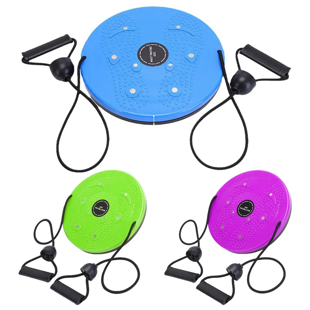 Aerobic Fitness Disc with Pull Rope Waist Training Board Multifunction Weight Loss Aerobic Exercise Tool